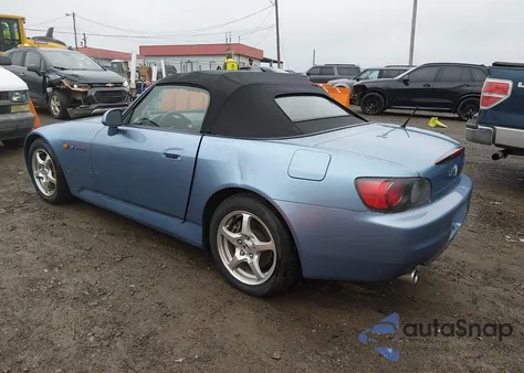 2003 Honda S2000 z USA, uszkodzony, nr VIN JHMAP11453T007700